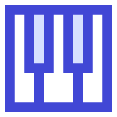 Piano Keys Icon from Sharp Duo Set