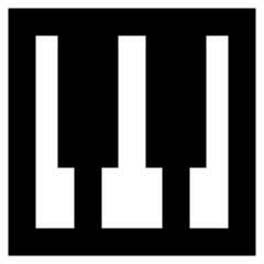 Piano Keys Icon from Sharp Remix Set