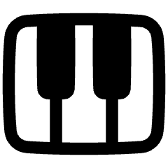 Piano Keys Icon from Plump Solid Set