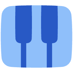 Piano Keys Icon from Plump Flat Set