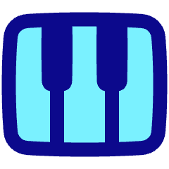 Piano Keys Icon from Plump Pop Set