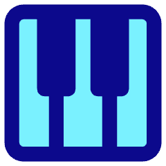 Piano Keys Icon from Core Pop Set