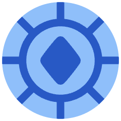 Poker Chip Icon from Plump Flat Set