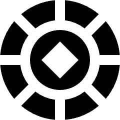 Poker Chip Icon from Sharp Solid Set