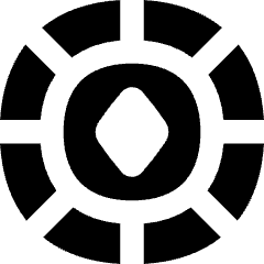 Poker Chip Icon from Flex Solid Set