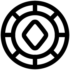 Poker Chip Icon from Plump Line Set
