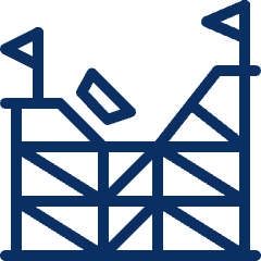 Roller Coaster Icon from Cyber Line Set