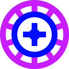 Roulette Icon from Sharp Neon Set