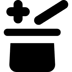 Show Hat Magician Icon from Micro Solid Set