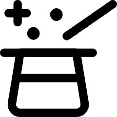 Show Hat Magician Icon from Core Line Set