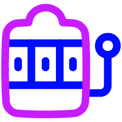 Slotmachine Icon from Plump Neon Set