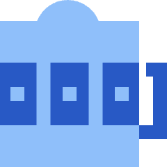 Slotmachine Icon from Sharp Flat Set