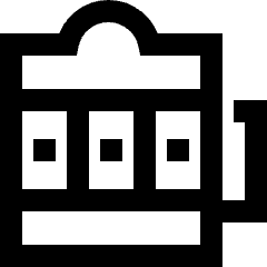 Slotmachine Icon from Sharp Line Set