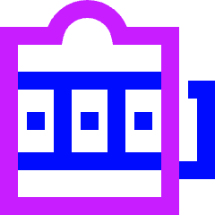Slotmachine Icon from Sharp Neon Set