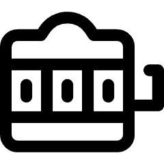 Slotmachine Icon from Core Line Set