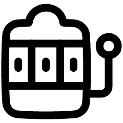 Slotmachine Icon from Plump Line Set