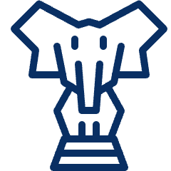 Statue Elephant Icon from Cyber Line Set