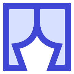 Theater Curtains Icon from Sharp Duo Set