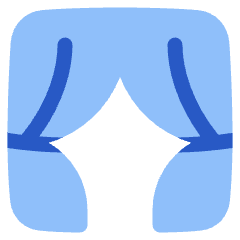 Theater Curtains Icon from Plump Flat Set