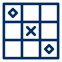 Tic Tac Toe Icon from Cyber Line Set