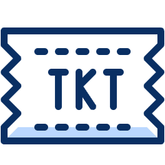 Ticket Icon from Cyber Duotone Set