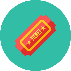Ticket Icon from Kameleon Colors Set