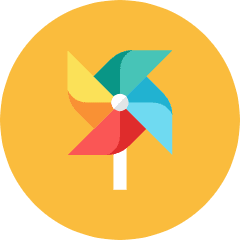 Windmill Paper Icon from Kameleon Colors Set