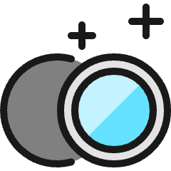 Lens Circle Icon from Ultimate Colors Set