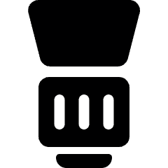 Lens Shade Icon from Ultimate Bold Set