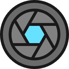Lens Shutter Icon from Ultimate Colors Set