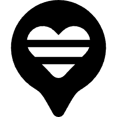 Lgbt Community Location Icon from Ultimate Bold Set