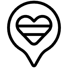 Lgbt Community Location Icon from Ultimate Light Set