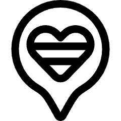 Lgbt Community Location Icon from Ultimate Regular Set