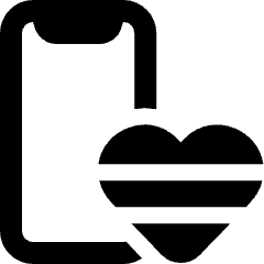 Lgbt Heart Love Smartphone Phone 2 Icon from Ultimate Bold Set