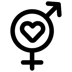 Romance Heterosextual Symbol Icon from Ultimate Regular Set