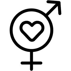 Romance Heterosextual Symbol Icon from Ultimate Light Set