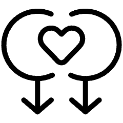 Romance Pride Gay Lgbt Symbol Icon from Ultimate Light Set