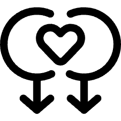 Romance Pride Gay Lgbt Symbol Icon from Ultimate Regular Set