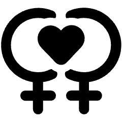 Romance Pride Lesbian Lgbt Symbol Icon from Ultimate Bold Set