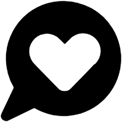 Romance Pride Lgbt Conversation Heart Round Bubble Icon from Ultimate Bold Set