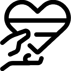 Romance Pride Lgbt Heart Hand Holding Icon from Ultimate Regular Set