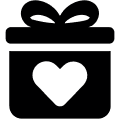 Romance Pride Lgbt Heart Present Box Icon from Ultimate Bold Set