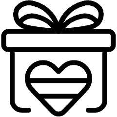 Romance Pride Lgbt Heart Present Box Icon from Ultimate Light Set