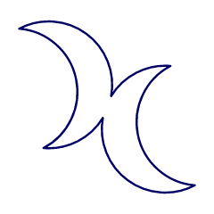 Bisexual Doublemoon Symbol Illustration from UX Line Set