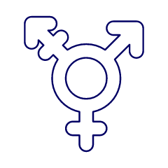 Pink Transgender Symbol Illustration from UX Line Set