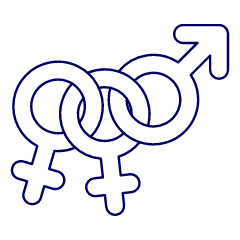 Pride Bisexual Symbol 2 Illustration from UX Line Set