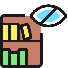 Library Hidden Icon from Ultimate Colors Set