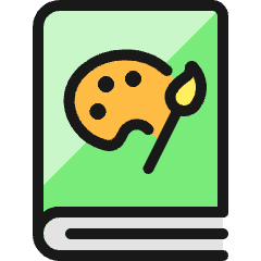 Read Art Icon from Ultimate Colors Set