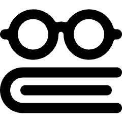 Read Glasses Icon from Ultimate Bold Set