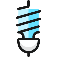 Light Bulb Eco Icon from Ultimate Colors Set